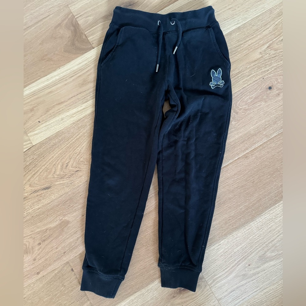 Psycho Bunny kids black sweatpants